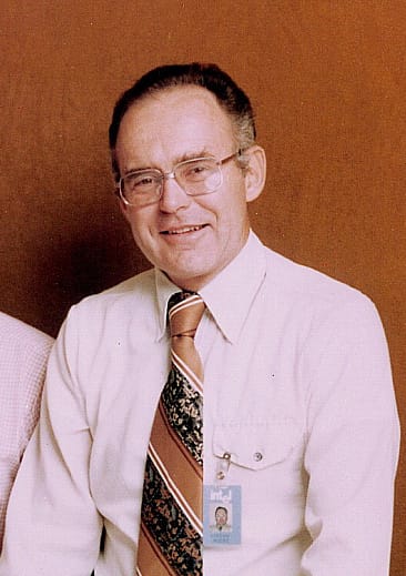 Portrait of Gordon Moore, co-founder of Intel and father of Moore's Law