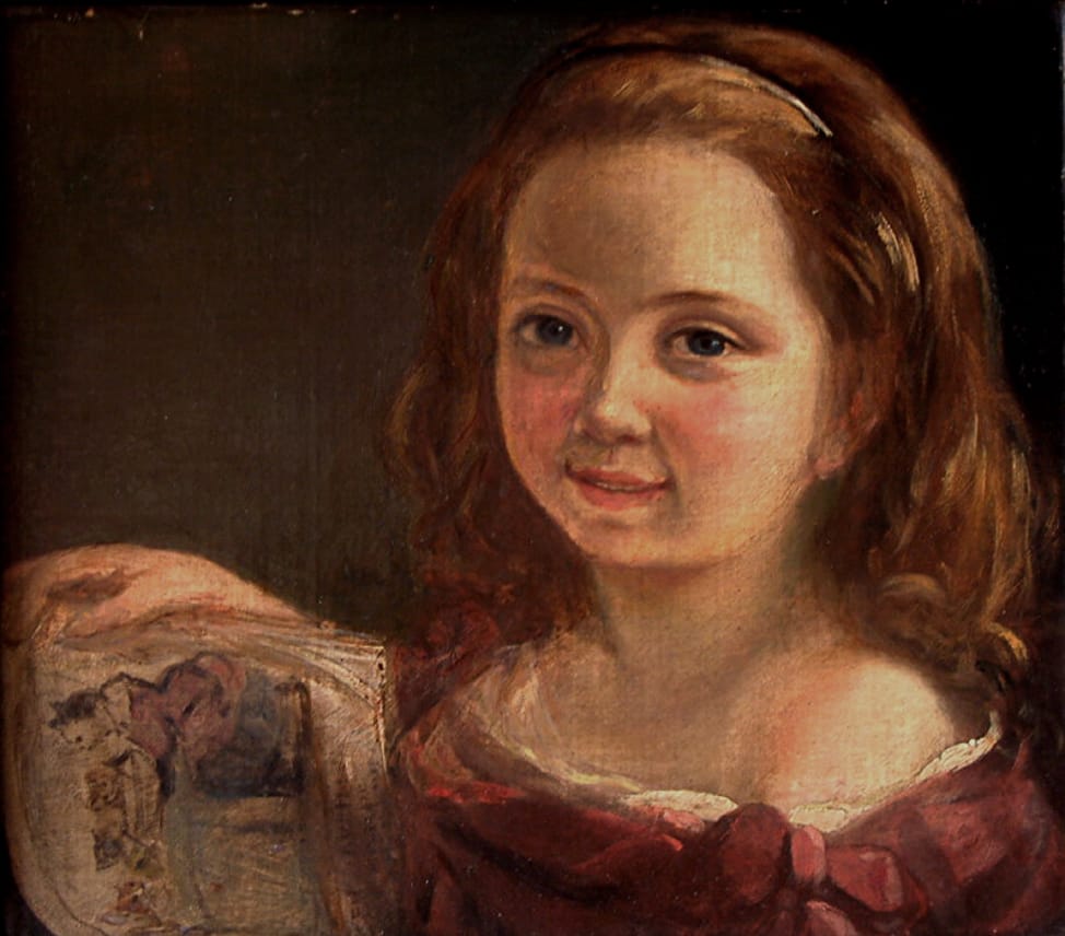 A portrait of youg Ada Lovelace by Comte d'Orsay